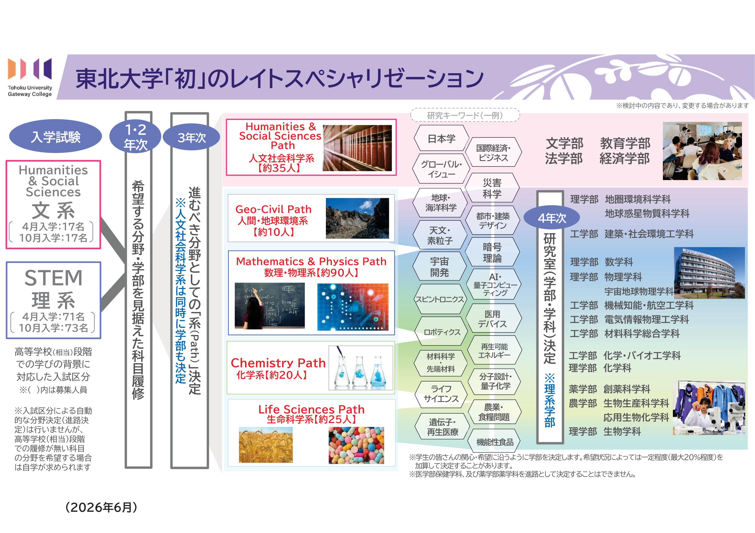 更新】「学部決定フロー」について（2026年6月現在） | 東北大学